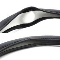 Husa Volan Auto - Negru/Albastru [2]