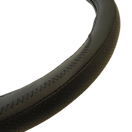 Husa volan din piele ecologica negru 37-39 cm [1]
