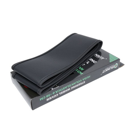 Accesorii Auto - Husa volan elastica cusatura neagra Runkit 38 cm