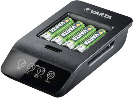 incarcator VARTA LCD Smart Plus CHARGER+4xAA 2100 mAh (57684101441) [2]