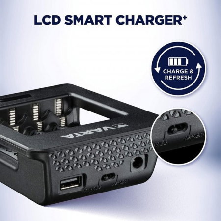 incarcator VARTA LCD Smart Plus CHARGER+4xAA 2100 mAh (57684101441) [5]