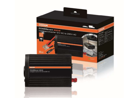 Transformator auto (Electronice auto) - Invertor Osram POWERinvert Modified Sine Wave Inverter 12V DC 300W