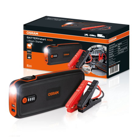 Redresor si roboti pornire (Scule si echipamente service) - Jump starter pentru pornire masina, acumulator extern power bank 16800 mAh Osram Batterystart 400