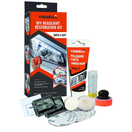 Polish and ceara (Cosmetice si intretinere auto) - Kit restaurare faruri Visbella