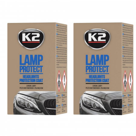 Pachet 2 x lac protectie cu aplicator K2 pentru faruri 10 ml [0]
