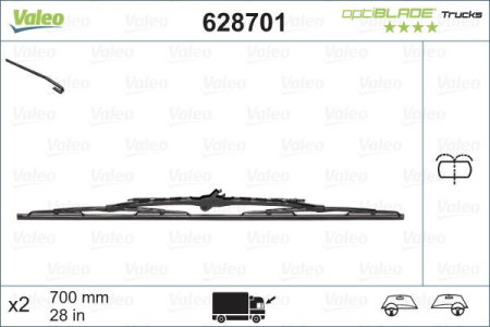 Stergatoare (Accesorii camioane) - Lamela stergator 700 mm