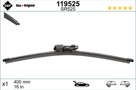 Turisme (Stergatoare) - Lamela stergator spate SWF Wiper FB REAR LHD/RHD 400 mm