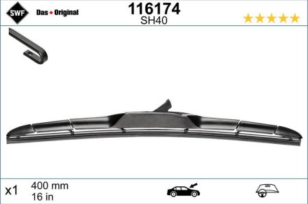 Turisme (Stergatoare) - Lamela stergator SWF Wiper Hybrid LHD 400 mm
