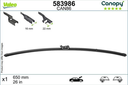 Lamela stergator Valeo Canopy 650 mm | 26 inch [1]