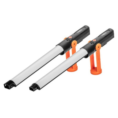 Lampa de atelier cu acumulator, 2x 3.7V Li-Ion, incarcator inclus, 2x350 lm, pliabila SMD [2]