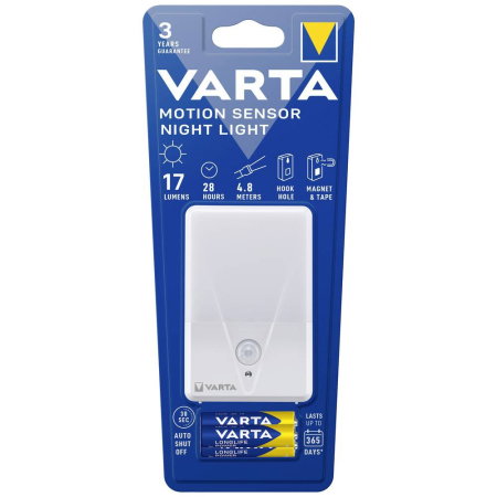Lanterne (Accesorii) - Lampa de noapte cu senzor de miscare Varta 16624101421 Lumina de noapte (+ detector de miscare) LED