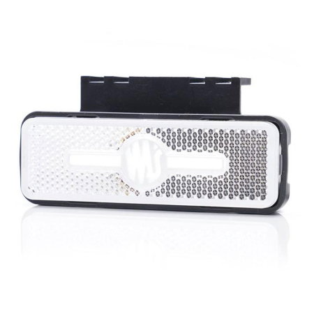Branduri - Lampă gabarit LED WAS W254 – poziție față alb, 12V-24V, montaj universal