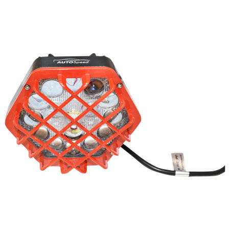Lampa hexagonala grilaj metalic rosu 16 LED-uri DC 10-80V 48W unghi 6 [3]