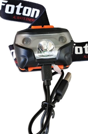 Lanterna frontala reincarcabila Foton Sport HL5643 3W+Rosu 120 lumeni [2]
