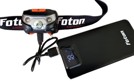 Lanterna frontala reincarcabila Foton Sport HL5643 3W+Rosu 120 lumeni [3]