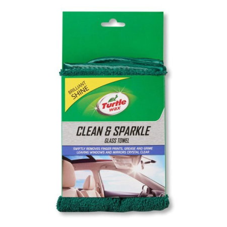 Lavete (Accesorii echipamente de curatat) - Laveta microfibra pentru suprafate din sticla TURTLE WAX Clean and Sparkle 39x37 cm