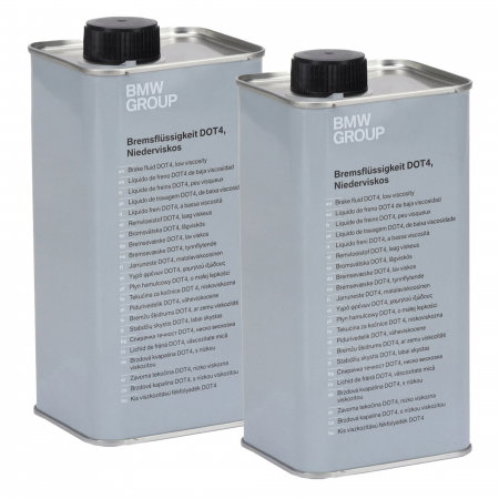 Branduri - Pachet 2 x 1 litru lichid frana original BMW DOT 4 LV vascozitate scazuta