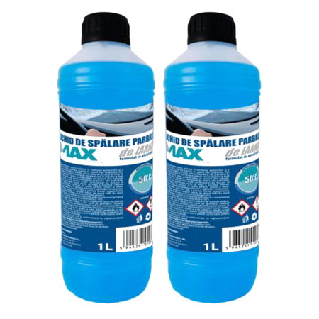 Lichid de Parbriz - Pachet 2 litri Lichid parbriz iarna 4MAX -50°C, 1 litru, gata preparat