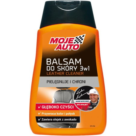 intretinere piele (Cosmetice si intretinere auto) - Lotiune pentru tapiterie piele 3 in 1, Moje Auto, 250 ml