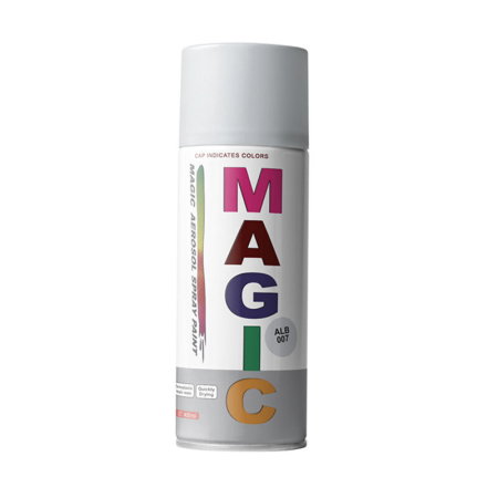 Vopsele (Chimice auto) - Magic - Vopsea spray Alb Mat 007 400 ml