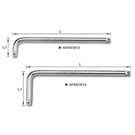 Maner tip L (Chei fixe, inelare si combinate) - Maner tip L 1/2