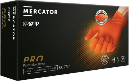 Manusi (Protectia muncii) - Manusi Mercator Gogrip Nitril (Orange) M