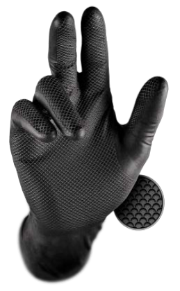Manusi (Protectia muncii) - Manusi Nitril cu GRIP Marimea M ●50 BUC●