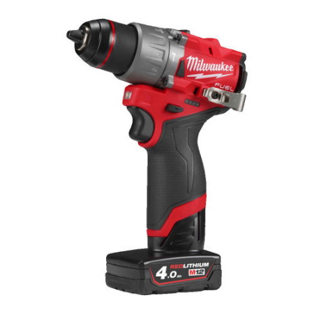 Masina de gaurit/insurubat Milwaukee M12FPD2-402X, cu percutie M12 FUELtm subcompacta, 2 x acumulator M12 B4, 1 x incarcator C12 C, 1 x cutie HD [1]