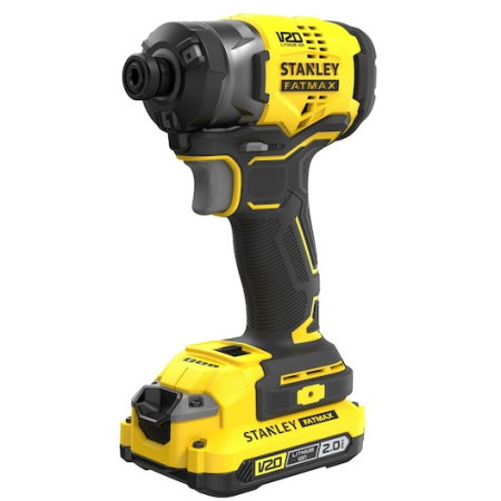 Masina de Insurbat cu Impact 18V, Stanley Fatmax V20, Fara Perii, 3 Viteze, Hex 1/4", 190Nm, 2 x 2.0 [1]