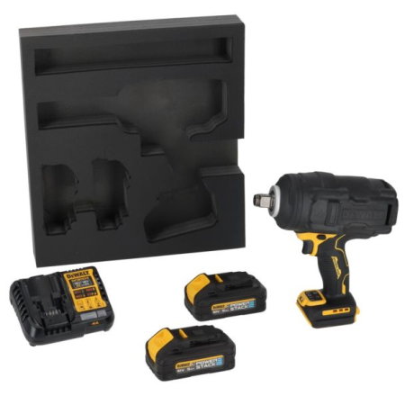 Pistol impact (Scule electrice) - Masina de insurubat cu impact DeWalt DCF964H2G-QW, 18 V, 3/4", 2 x 5 Ah PowerStack