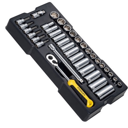 Reparatii si Echipamente Auto - Modul de chei tubulare STANLEYr TRANSMODULE SYSTEMtm de 3/8 in., 36 buc.
