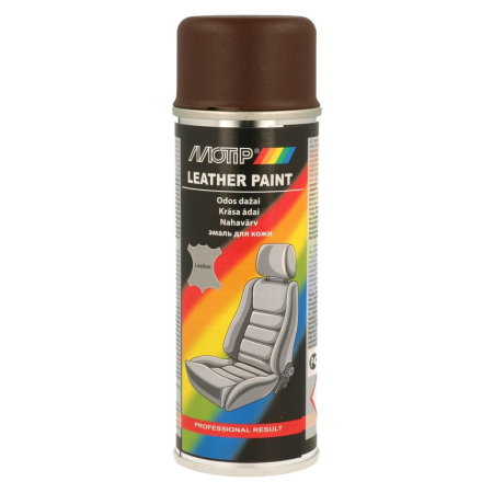 Vopsea pentru piele (Cosmetice si intretinere auto) - MOTIP Vopsea piele Maro RAL 200 ml