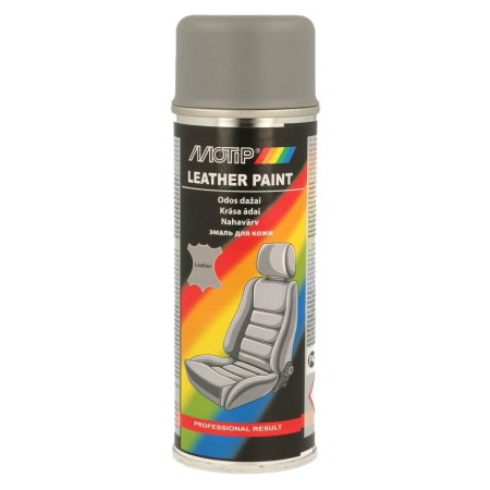 Vopsea pentru piele (Cosmetice si intretinere auto) - MOTIP Vopsea pt piele Gri 200 ml