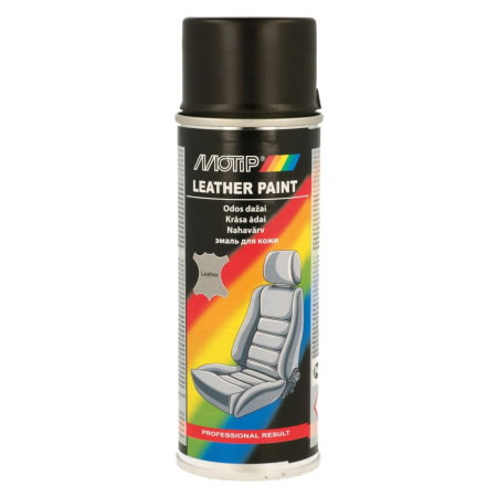 Vopsea pentru piele (Cosmetice si intretinere auto) - MOTIP Vopsea pt piele Negru 200 ml