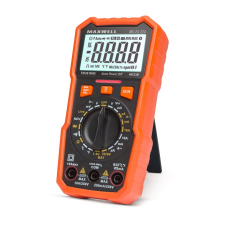 Electrica si Electronice Auto - Multimetru Digital Maxwell MX 25223 - Tester Baterie, Temperatură, NCV, 4 Cifre