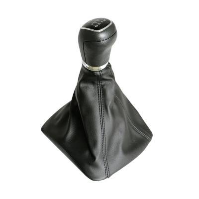 Mansoane dedicate si nuca schimbator (Accesorii interior) - Nuca cu manson schimbator compatibil Skoda Octavia negru 5 viteze 2012-2020
