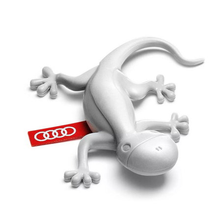 Branduri - Odorizant Auto Gecko Original Audi - Gri Deschis, Parfum Fresh (Pin & Portocală)