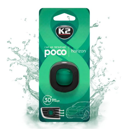 Odorizant Auto Grilă K2 POCO HORIZON - Briză Marină & Acorduri Verzi - Design Minimalist [1]