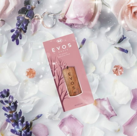 Odorizant Auto din Lemn Masiv K2 EVOS GRACE MADAM, Parfum Floral (Portocală, Lavandă, Ambră), Pandantiv Romantic [3]