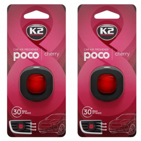 Branduri - Pachet 2 x odorizant auto K2 poco cherry (Unisex)