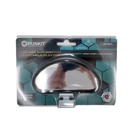 Oglinda unghi mort (Accesorii exterior) - Oglinda exterior suplimentara semiovala 112x55 mm, ajustabila