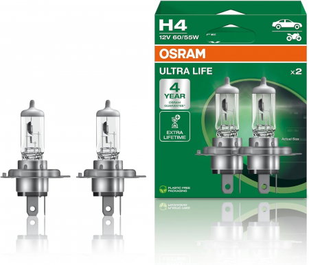 Set 2 becuri H4 Osram Ultra Life [1]