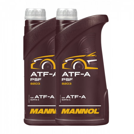 Branduri - Pachet 2 litri Ulei Mineral MANNOL ATF-A PSF - Universal, pentru Servo și Transmisii Automate (GM Specificație)