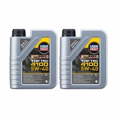 Pachet 2 litri Ulei motor Liqui Moly Top Tec 4100 5W40
