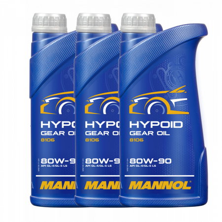 Branduri - Pachet 3 litri Ulei Transmisie MANNOL Hypoid 80W90 GL-4/GL-5 LS Diferențiale Sarcini Extreme