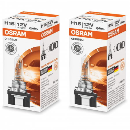 Electrica si Electronice Auto - Pachet 2 becuri auto H15 12V 15/55W Osram Original