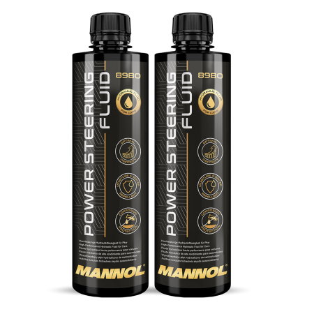 Branduri - Pachet 2 x Lichid Servodirectie galben MANNOL Power Steering Fluid 450 ml- Sintetic, MB 236.3 (VW, Mercedes-Benz, Chrysler)