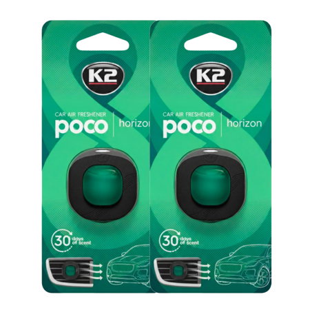 Branduri - Pachet Economic: 2 x Odorizant Auto K2 POCO HORIZON - Briză Marină - Prospețime Dublă