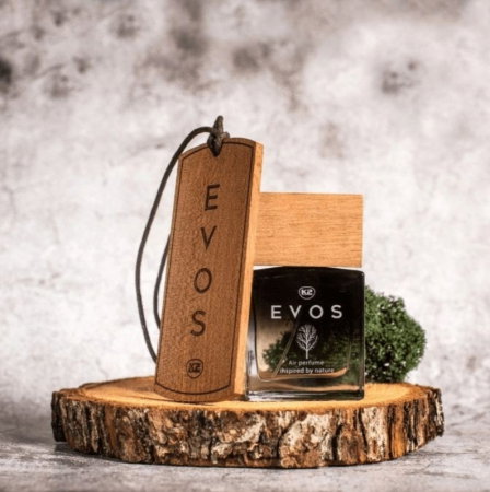 Pachet Complet Odorizant Auto K2 EVOS VIKING: Pandantiv Lemn + Parfum Spray 50ml, Aromă Acvatică (Lime, Flori de Apă, Mosc) [4]