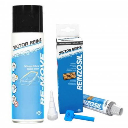 Branduri - Pachet spray Victor Reinz indepartare etansari 300 ml si silicon etansare Victor Reinz 70 ml